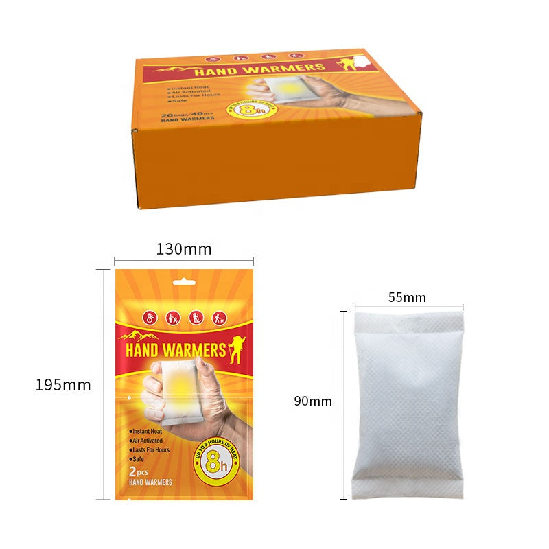 Hand Warmers 2 Pack - Air Activated, Up to 8 Hours of Warmth | Portable Winter Essentials