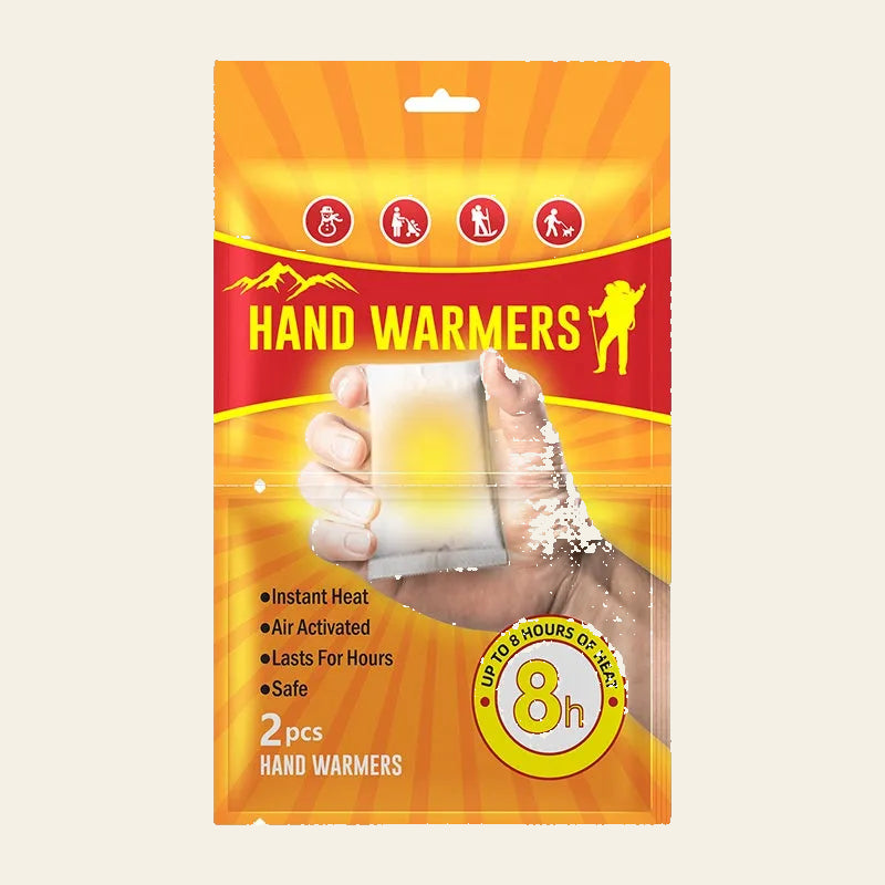 Hand Warmers 2 Pack - Air Activated, Up to 8 Hours of Warmth | Portable Winter Essentials