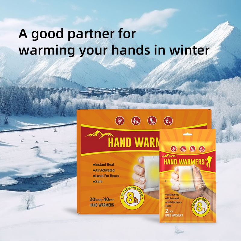 Hand Warmers 2 Pack - Air Activated, Up to 8 Hours of Warmth | Portable Winter Essentials